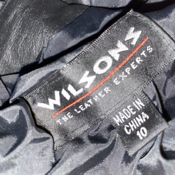 WILSON'S LEATHER SKIRT--BLACK--SIZE 10 - Picture 4 of 4